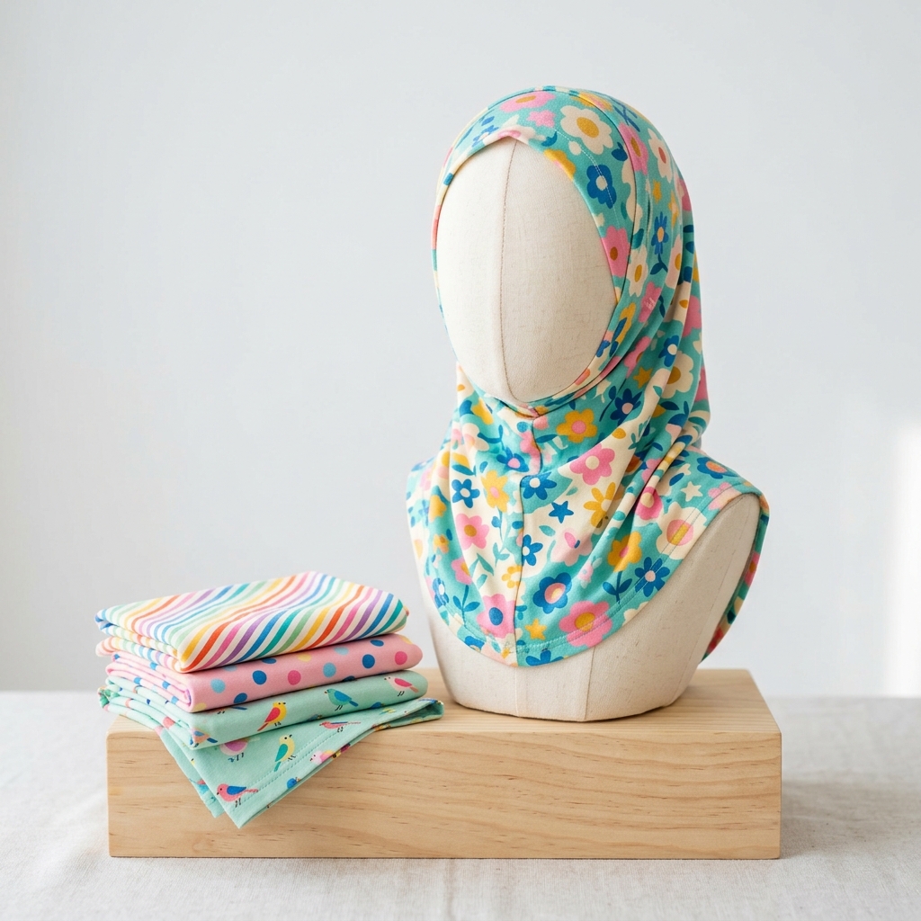 Cute Kids Hijab Set