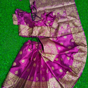 বেবি রেডিশাড়ি জাপানি সিল্ক (BDB - 005)