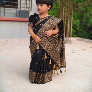 বেবি রেডিশাড়ি জাপানি সিল্ক (BDB - 035)